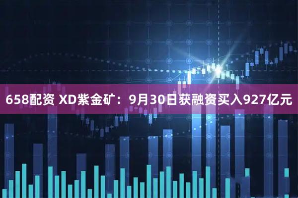 658配资 XD紫金矿：9月30日获融资买入927亿元